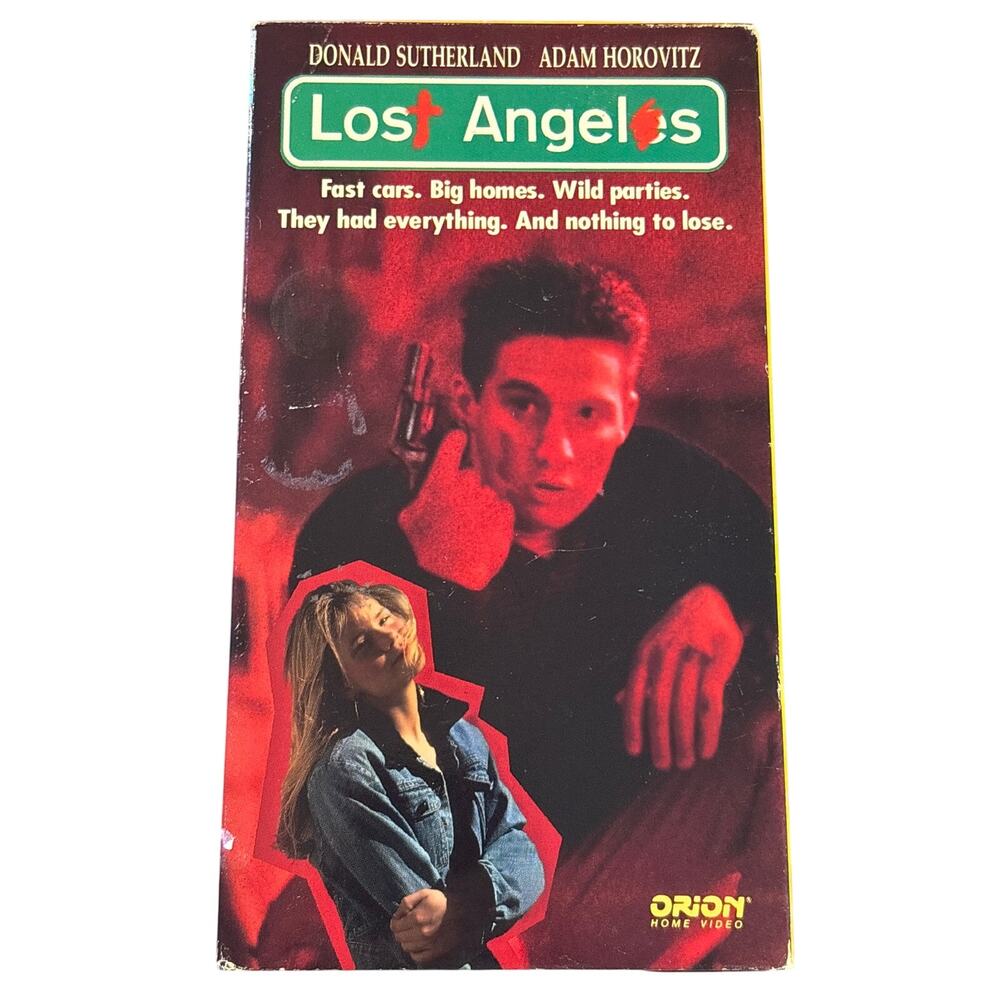Lost Angels (VHS, 1989) Donald Sutherland Adam Horovitz Orion Home Video retro